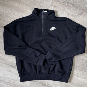 Nike Boys Black Zip-Up Sweater size XL